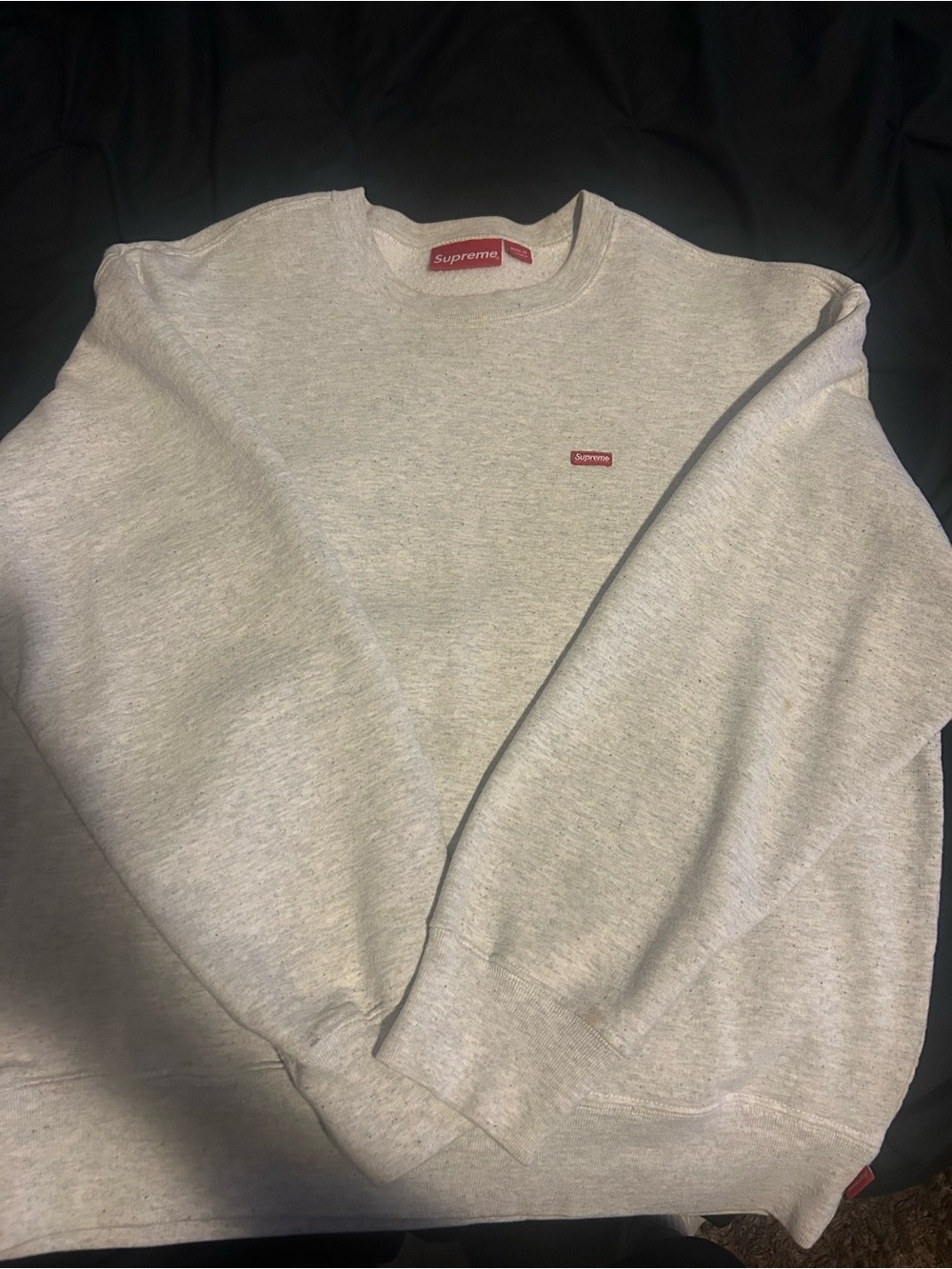 Supreme Gray Crewneck/size s